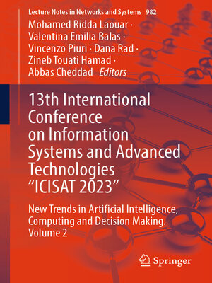 cover image of 13th International Conference on Information Systems and Advanced Technologies "ICISAT 2023"